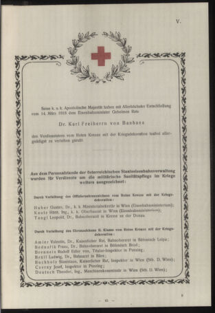 Verordnungs- und Anzeige-Blatt der k.k. General-Direction der österr. Staatsbahnen 19180314 Seite: 1