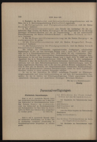 Verordnungs- und Anzeige-Blatt der k.k. General-Direction der österr. Staatsbahnen 19180330 Seite: 2