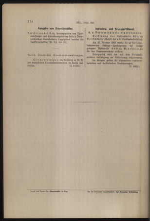 Verordnungs- und Anzeige-Blatt der k.k. General-Direction der österr. Staatsbahnen 19180420 Seite: 4