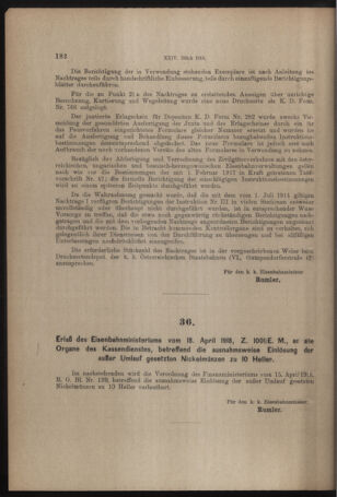 Verordnungs- und Anzeige-Blatt der k.k. General-Direction der österr. Staatsbahnen 19180427 Seite: 4