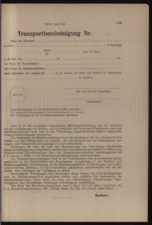 Verordnungs- und Anzeige-Blatt der k.k. General-Direction der österr. Staatsbahnen 19180511 Seite: 5