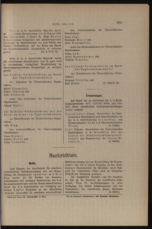 Verordnungs- und Anzeige-Blatt der k.k. General-Direction der österr. Staatsbahnen 19180511 Seite: 9