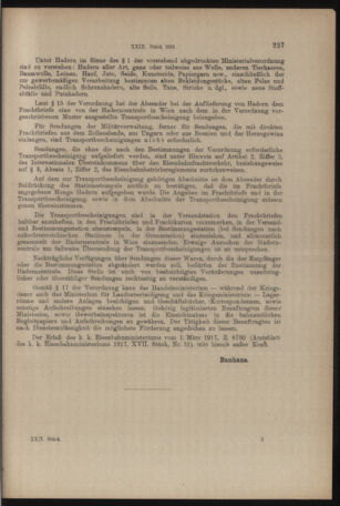 Verordnungs- und Anzeige-Blatt der k.k. General-Direction der österr. Staatsbahnen 19180525 Seite: 13