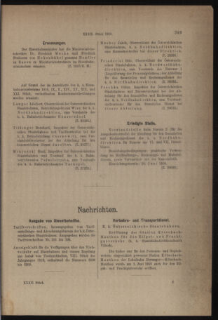 Verordnungs- und Anzeige-Blatt der k.k. General-Direction der österr. Staatsbahnen 19180615 Seite: 5