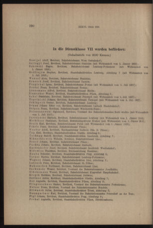 Verordnungs- und Anzeige-Blatt der k.k. General-Direction der österr. Staatsbahnen 19180627 Seite: 22