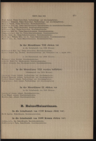 Verordnungs- und Anzeige-Blatt der k.k. General-Direction der österr. Staatsbahnen 19180627 Seite: 5