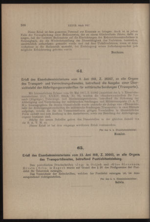 Verordnungs- und Anzeige-Blatt der k.k. General-Direction der österr. Staatsbahnen 19180628 Seite: 4