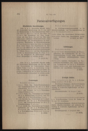 Verordnungs- und Anzeige-Blatt der k.k. General-Direction der österr. Staatsbahnen 19180720 Seite: 6