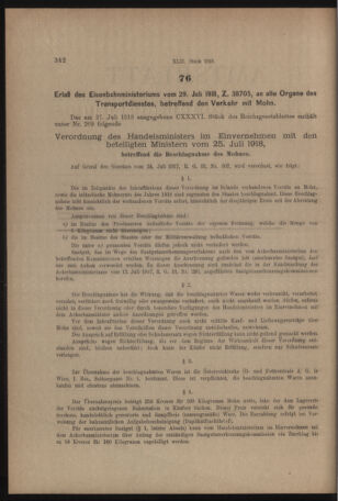 Verordnungs- und Anzeige-Blatt der k.k. General-Direction der österr. Staatsbahnen 19180803 Seite: 2