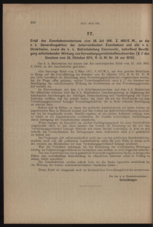 Verordnungs- und Anzeige-Blatt der k.k. General-Direction der österr. Staatsbahnen 19180803 Seite: 6