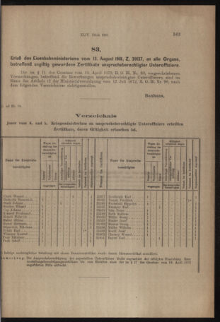 Verordnungs- und Anzeige-Blatt der k.k. General-Direction der österr. Staatsbahnen 19180817 Seite: 3