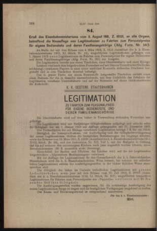 Verordnungs- und Anzeige-Blatt der k.k. General-Direction der österr. Staatsbahnen 19180817 Seite: 4