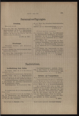 Verordnungs- und Anzeige-Blatt der k.k. General-Direction der österr. Staatsbahnen 19180907 Seite: 7