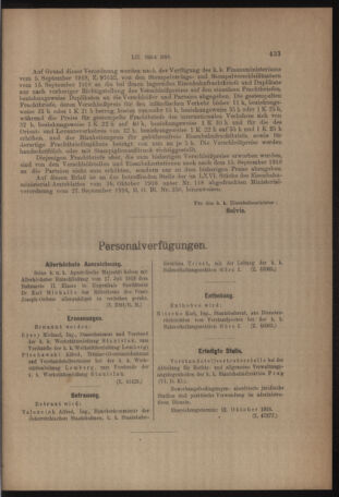 Verordnungs- und Anzeige-Blatt der k.k. General-Direction der österr. Staatsbahnen 19180928 Seite: 7