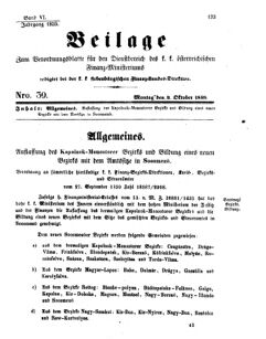 Verordnungsblatt für den Dienstbereich des K.K. Finanzministeriums für die im Reichsrate Vertretenen Königreiche und Länder 18591003 Seite: 1