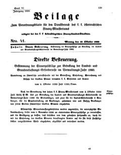 Verordnungsblatt für den Dienstbereich des K.K. Finanzministeriums für die im Reichsrate Vertretenen Königreiche und Länder 18591010 Seite: 1