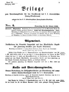 Verordnungsblatt für den Dienstbereich des K.K. Finanzministeriums für die im Reichsrate Vertretenen Königreiche und Länder