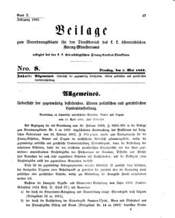 Verordnungsblatt für den Dienstbereich des K.K. Finanzministeriums für die im Reichsrate Vertretenen Königreiche und Länder 18630505 Seite: 1