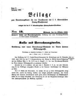 Verordnungsblatt für den Dienstbereich des K.K. Finanzministeriums für die im Reichsrate Vertretenen Königreiche und Länder 18631014 Seite: 1