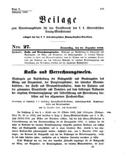 Verordnungsblatt für den Dienstbereich des K.K. Finanzministeriums für die im Reichsrate Vertretenen Königreiche und Länder 18631231 Seite: 1