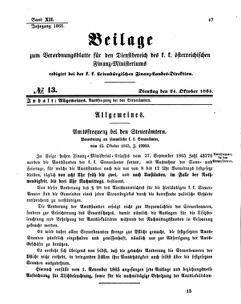 Verordnungsblatt für den Dienstbereich des K.K. Finanzministeriums für die im Reichsrate Vertretenen Königreiche und Länder