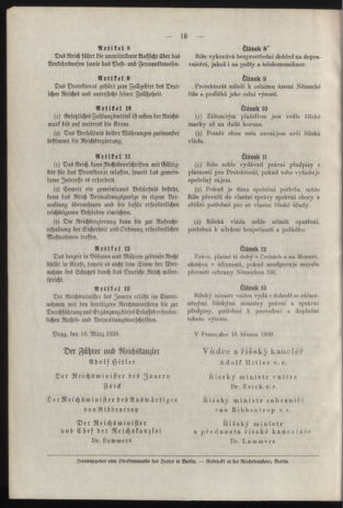 Verordnungsblatt des Reichsprotektors in Böhmen und Mähren: = Věstník nařízení Reichsprotektora in Böhmen und Mähren 19390321 Seite: 4