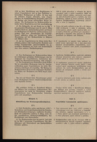 Verordnungsblatt des Reichsprotektors in Böhmen und Mähren: = Věstník nařízení Reichsprotektora in Böhmen und Mähren 19390707 Seite: 10