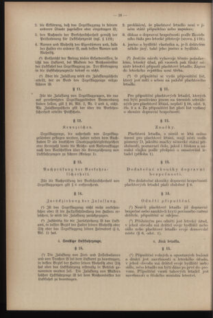 Verordnungsblatt des Reichsprotektors in Böhmen und Mähren: = Věstník nařízení Reichsprotektora in Böhmen und Mähren 19390707 Seite: 38