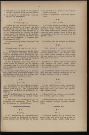 Verordnungsblatt des Reichsprotektors in Böhmen und Mähren: = Věstník nařízení Reichsprotektora in Böhmen und Mähren 19390707 Seite: 47