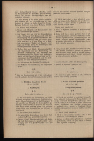 Verordnungsblatt des Reichsprotektors in Böhmen und Mähren: = Věstník nařízení Reichsprotektora in Böhmen und Mähren 19390707 Seite: 48