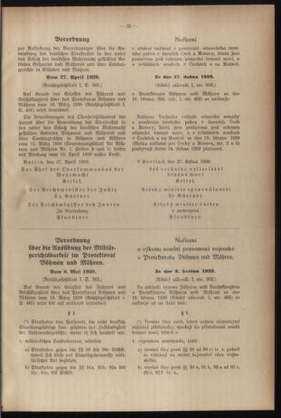 Verordnungsblatt des Reichsprotektors in Böhmen und Mähren: = Věstník nařízení Reichsprotektora in Böhmen und Mähren 19390707 Seite: 5