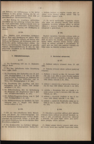 Verordnungsblatt des Reichsprotektors in Böhmen und Mähren: = Věstník nařízení Reichsprotektora in Böhmen und Mähren 19390707 Seite: 65