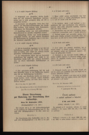 Verordnungsblatt des Reichsprotektors in Böhmen und Mähren: = Věstník nařízení Reichsprotektora in Böhmen und Mähren 19390707 Seite: 68