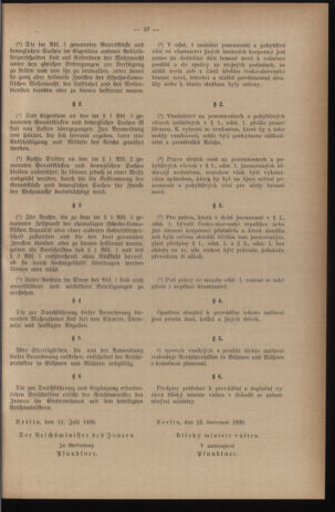 Verordnungsblatt des Reichsprotektors in Böhmen und Mähren: = Věstník nařízení Reichsprotektora in Böhmen und Mähren 19390725 Seite: 7