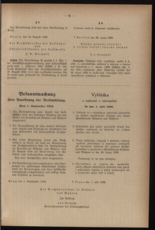 Verordnungsblatt des Reichsprotektors in Böhmen und Mähren: = Věstník nařízení Reichsprotektora in Böhmen und Mähren 19390902 Seite: 15