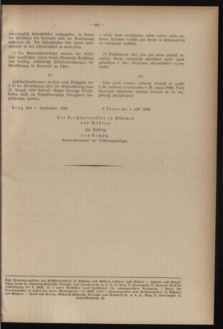 Verordnungsblatt des Reichsprotektors in Böhmen und Mähren: = Věstník nařízení Reichsprotektora in Böhmen und Mähren 19390902 Seite: 17