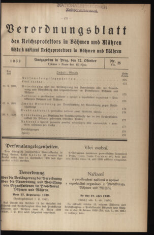 Verordnungsblatt des Reichsprotektors in Böhmen und Mähren: = Věstník nařízení Reichsprotektora in Böhmen und Mähren