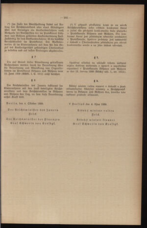 Verordnungsblatt des Reichsprotektors in Böhmen und Mähren: = Věstník nařízení Reichsprotektora in Böhmen und Mähren 19391016 Seite: 5