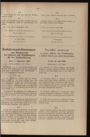 Verordnungsblatt des Reichsprotektors in Böhmen und Mähren: = Věstník nařízení Reichsprotektora in Böhmen und Mähren 19391018 Seite: 3