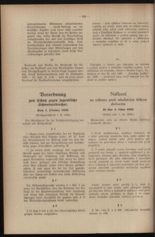 Verordnungsblatt des Reichsprotektors in Böhmen und Mähren: = Věstník nařízení Reichsprotektora in Böhmen und Mähren 19391024 Seite: 4