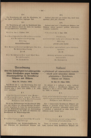 Verordnungsblatt des Reichsprotektors in Böhmen und Mähren: = Věstník nařízení Reichsprotektora in Böhmen und Mähren 19391024 Seite: 5