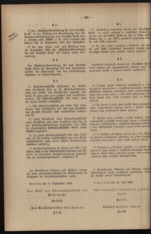 Verordnungsblatt des Reichsprotektors in Böhmen und Mähren: = Věstník nařízení Reichsprotektora in Böhmen und Mähren 19391121 Seite: 2