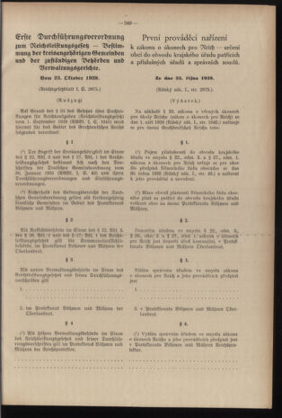 Verordnungsblatt des Reichsprotektors in Böhmen und Mähren: = Věstník nařízení Reichsprotektora in Böhmen und Mähren 19391215 Seite: 25