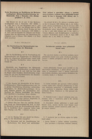 Verordnungsblatt des Reichsprotektors in Böhmen und Mähren: = Věstník nařízení Reichsprotektora in Böhmen und Mähren 19391229 Seite: 91