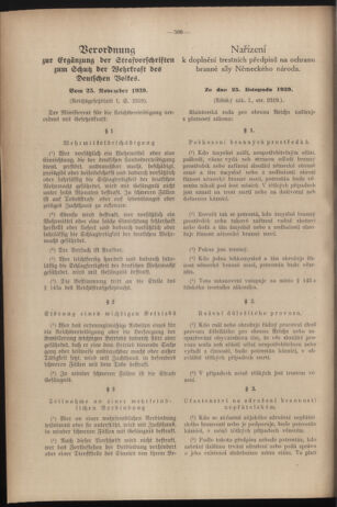 Verordnungsblatt des Reichsprotektors in Böhmen und Mähren: = Věstník nařízení Reichsprotektora in Böhmen und Mähren 19391230 Seite: 30