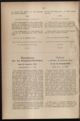 Verordnungsblatt des Reichsprotektors in Böhmen und Mähren: = Věstník nařízení Reichsprotektora in Böhmen und Mähren 19391230 Seite: 48