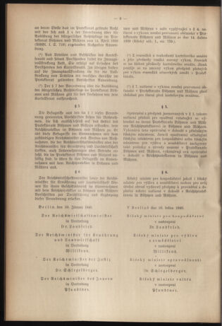 Verordnungsblatt des Reichsprotektors in Böhmen und Mähren: = Věstník nařízení Reichsprotektora in Böhmen und Mähren 19400126 Seite: 4