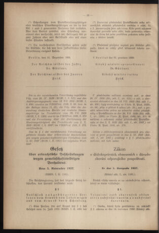 Verordnungsblatt des Reichsprotektors in Böhmen und Mähren: = Věstník nařízení Reichsprotektora in Böhmen und Mähren 19400201 Seite: 4