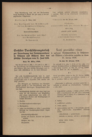 Verordnungsblatt des Reichsprotektors in Böhmen und Mähren: = Věstník nařízení Reichsprotektora in Böhmen und Mähren 19400410 Seite: 16