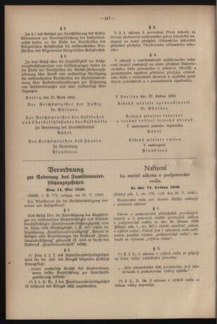 Verordnungsblatt des Reichsprotektors in Böhmen und Mähren: = Věstník nařízení Reichsprotektora in Böhmen und Mähren 19400601 Seite: 4